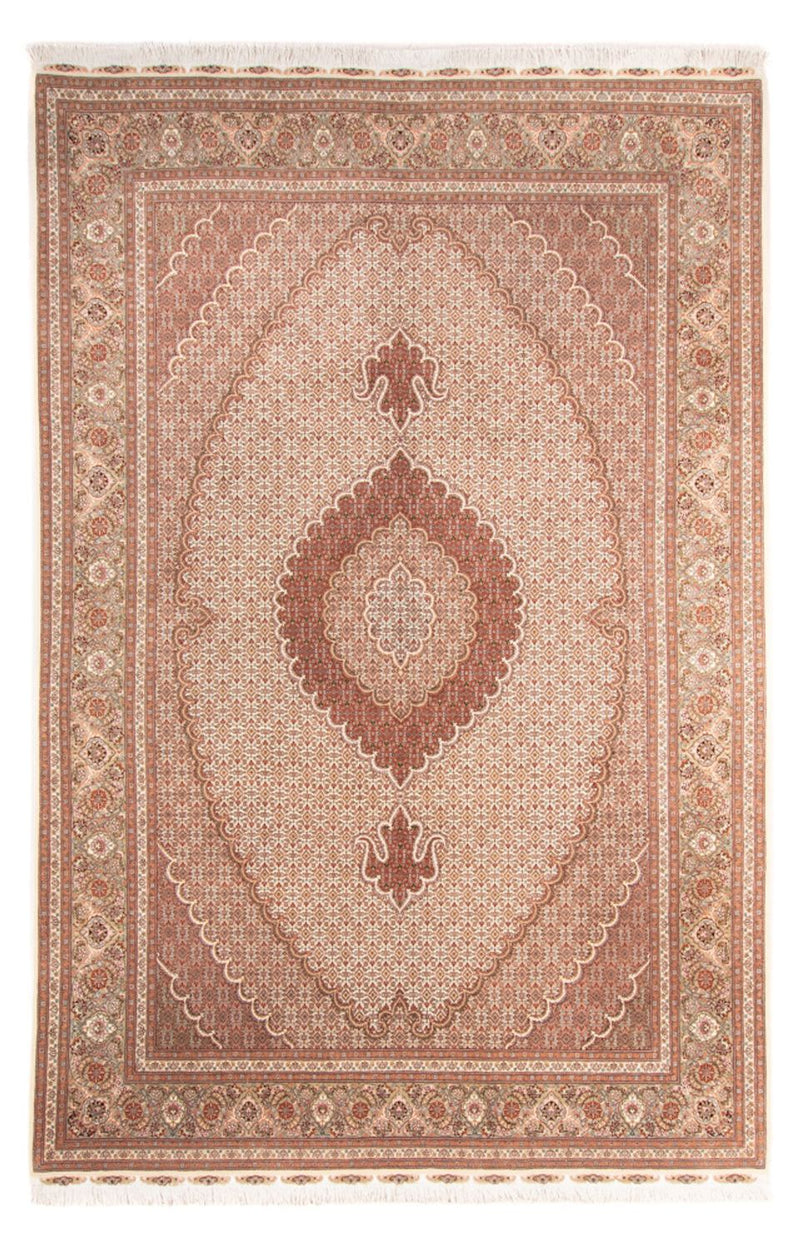 Täbriz - 50 Raj Teppich 208x311cm - Perserteppich - beige