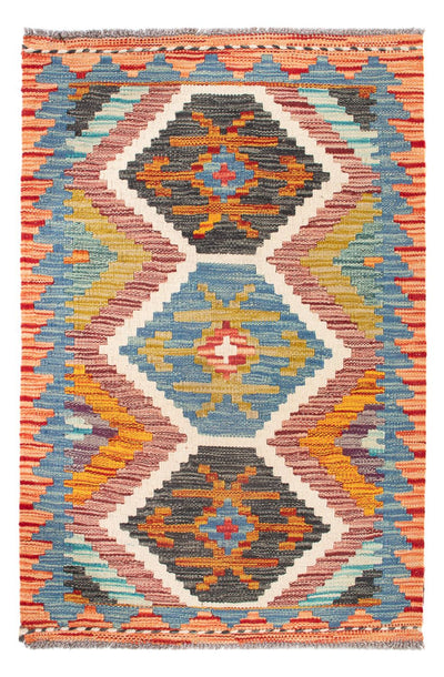 Kelim Maimene Teppich 63x92cm - mehrfarbig