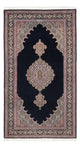 Täbriz - 50 Raj Teppich 75x142cm - Perserteppich - dunkelblau