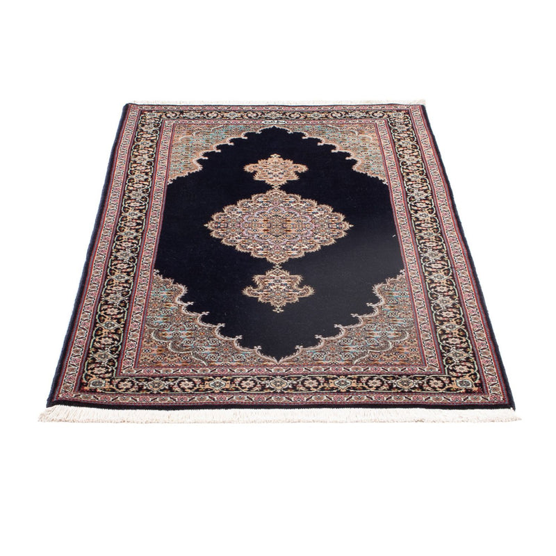 Täbriz - 50 Raj Teppich 75x142cm - Perserteppich - dunkelblau