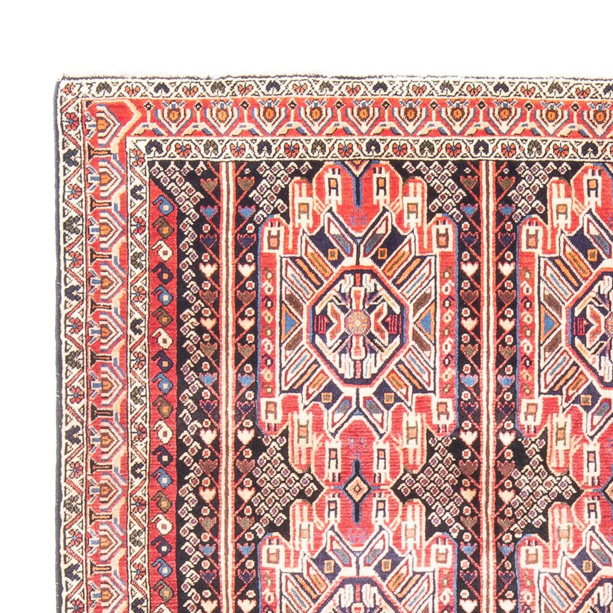 Afshar Sirjan Teppich 167x225cm - Perserteppich - mehrfarbig