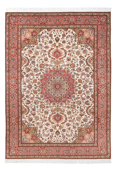 Täbriz - 50 Raj Teppich 200x302cm - Perserteppich - creme