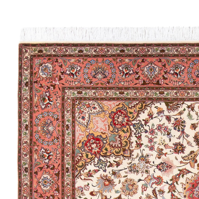 Täbriz - 50 Raj Teppich 200x302cm - Perserteppich - creme