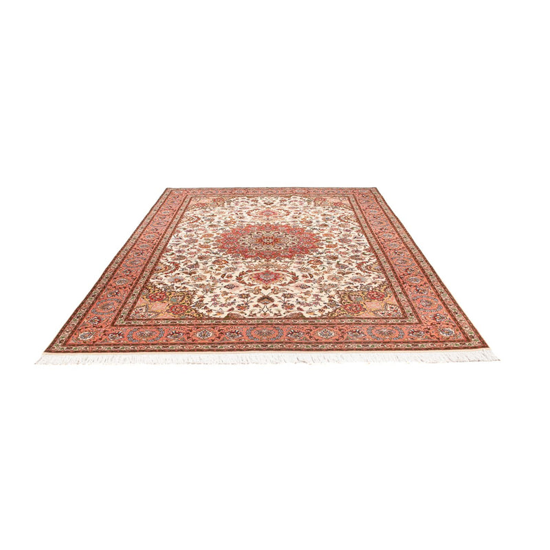 Täbriz - 50 Raj Teppich 200x302cm - Perserteppich - creme