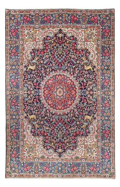 Kerman Teppich 192x306cm - Perserteppich - dunkelrot