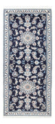 Nain Teppich 79x190cm - Perserteppich - dunkelblau