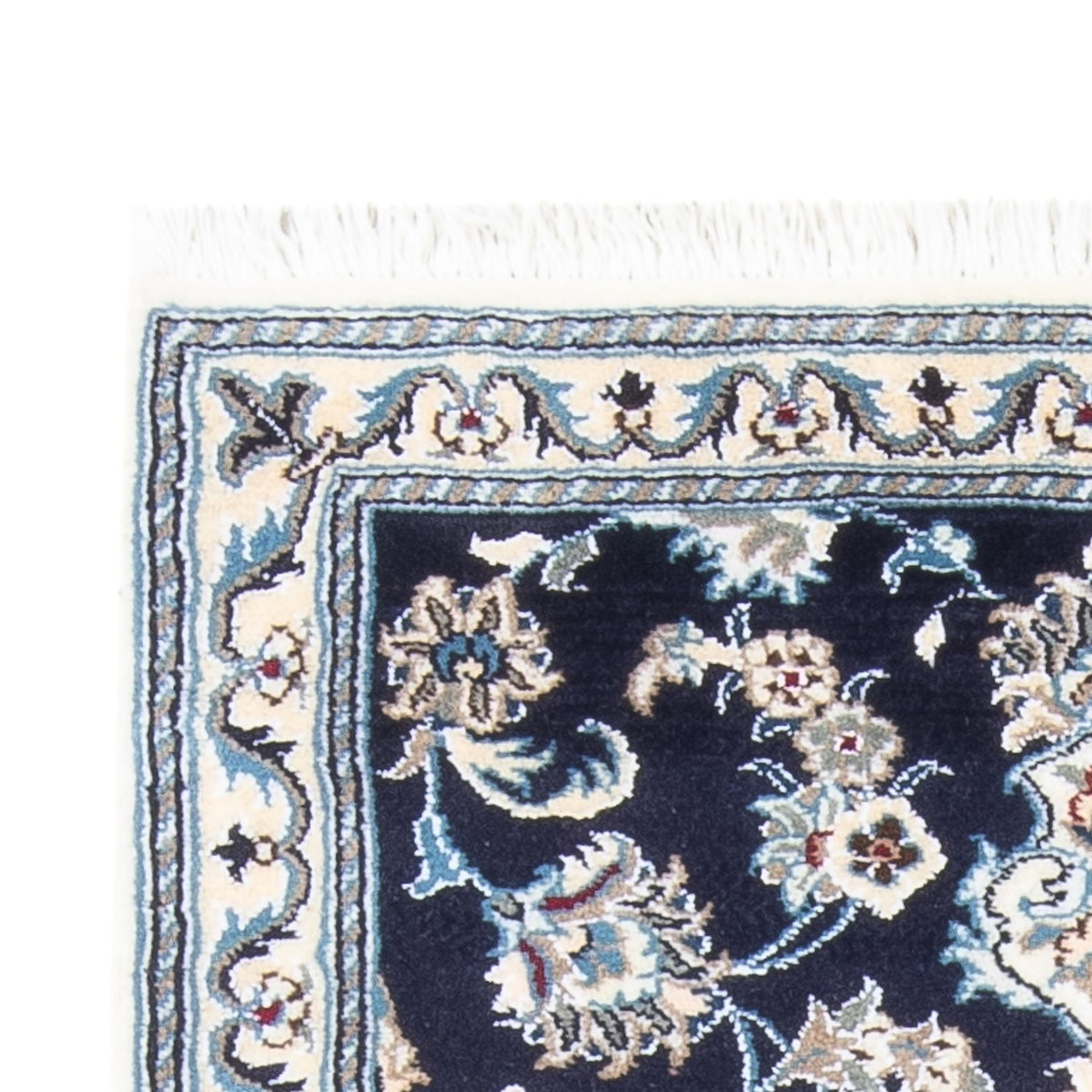 Nain Teppich 79x190cm - Perserteppich - dunkelblau