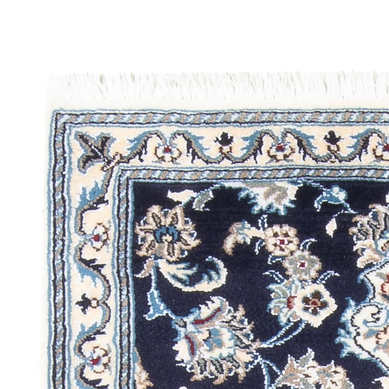 Nain Teppich 79x190cm - Perserteppich - dunkelblau