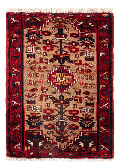 Malayer Teppich 50x66cm - Perserteppich - braun