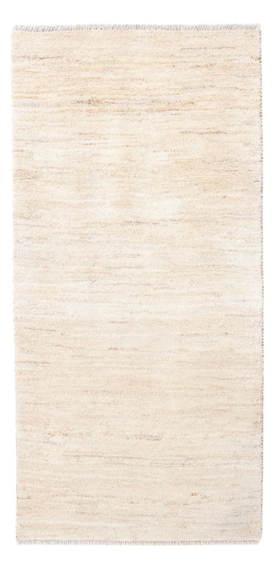 Gabbeh Persisch Teppich 74x160cm - Perserteppich Wollteppich - creme