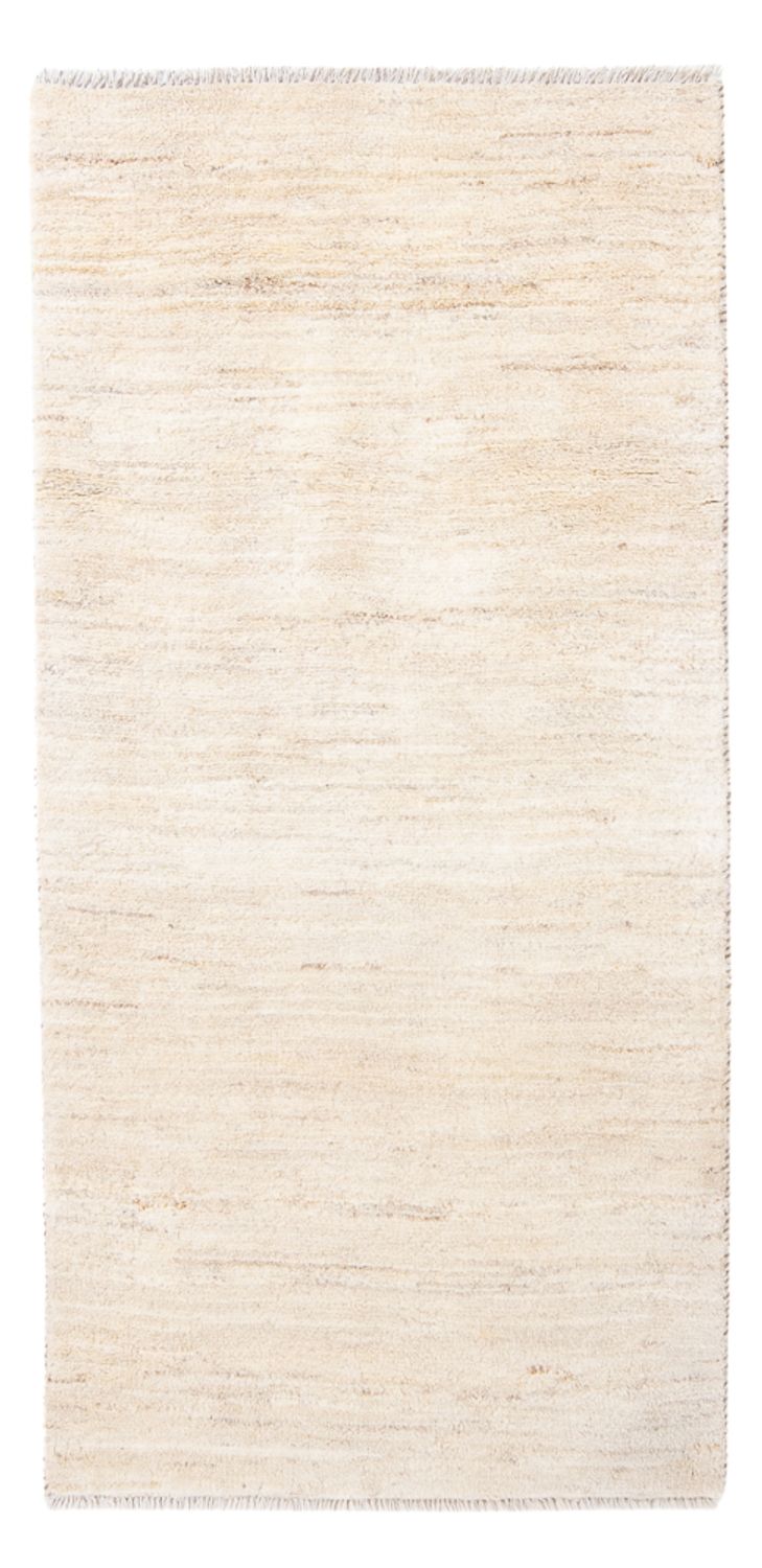 Gabbeh Persisch Teppich 74x160cm - Perserteppich Wollteppich - creme