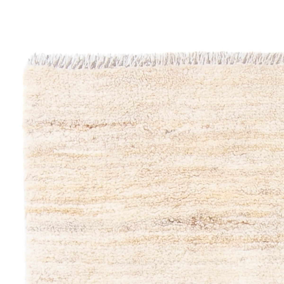 Gabbeh Persisch Teppich 74x160cm - Perserteppich Wollteppich - creme