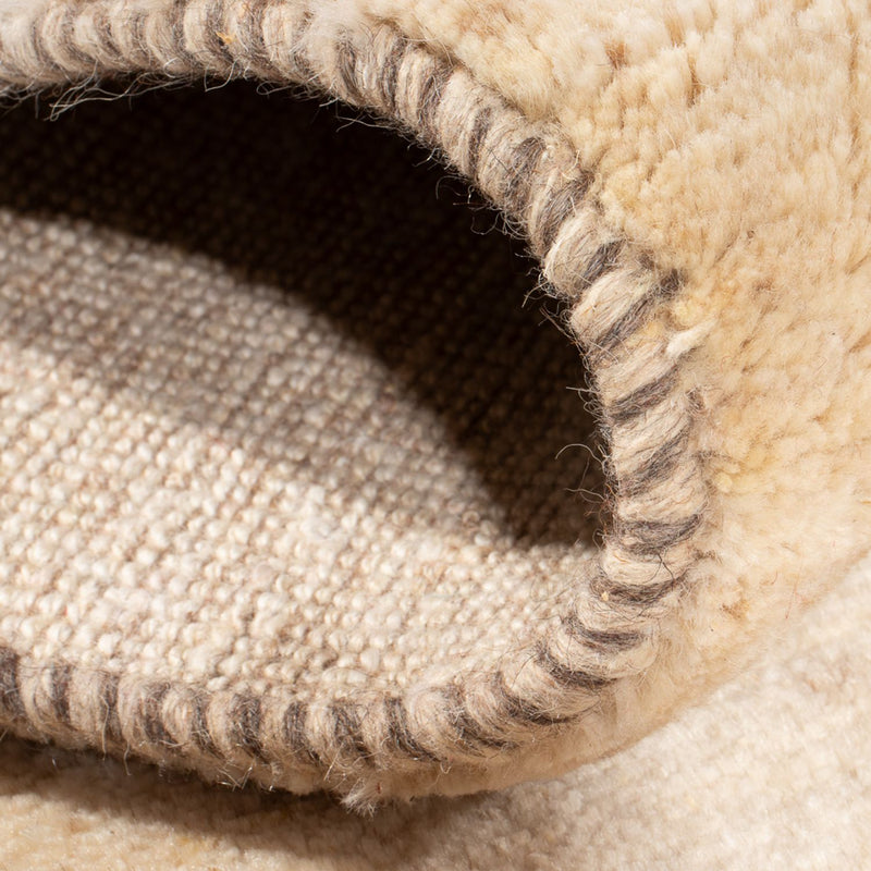 Gabbeh Persisch Teppich 74x160cm - Perserteppich Wollteppich - creme
