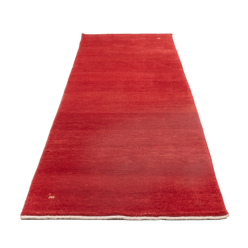 Gabbeh Persisch Teppich 83x291cm - Perserteppich Wollteppich - rot