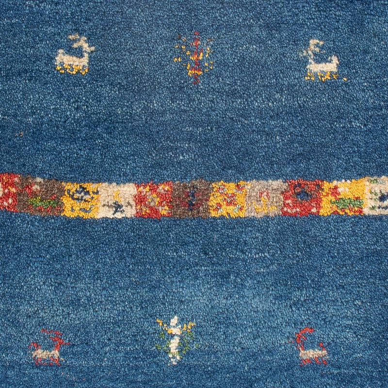 Gabbeh Persisch Teppich 63x87cm - Perserteppich Wollteppich - mehrfarbig