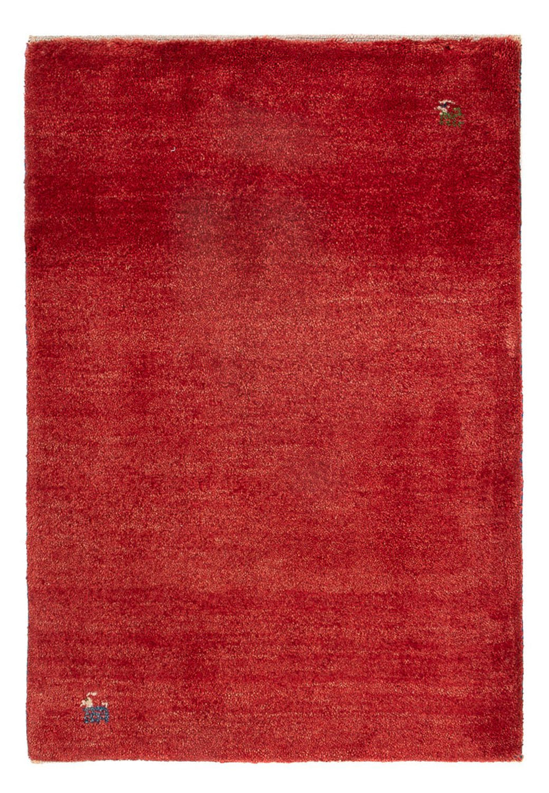 Gabbeh Persisch Teppich 60x86cm - Perserteppich Wollteppich - rot
