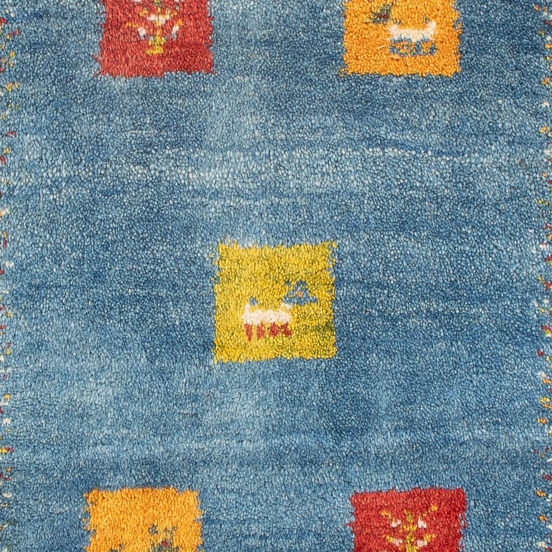Gabbeh Persisch Teppich 59x87cm - Perserteppich Wollteppich - mehrfarbig