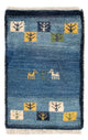 Gabbeh Teppich - Perser - 40 x 60 cm - mehrfarbig