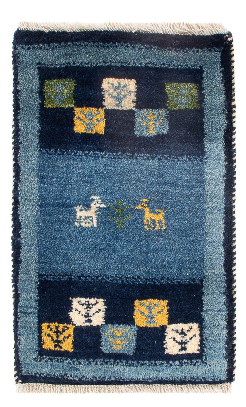 Gabbeh Persisch Teppich 40x60cm - Perserteppich Wollteppich - mehrfarbig