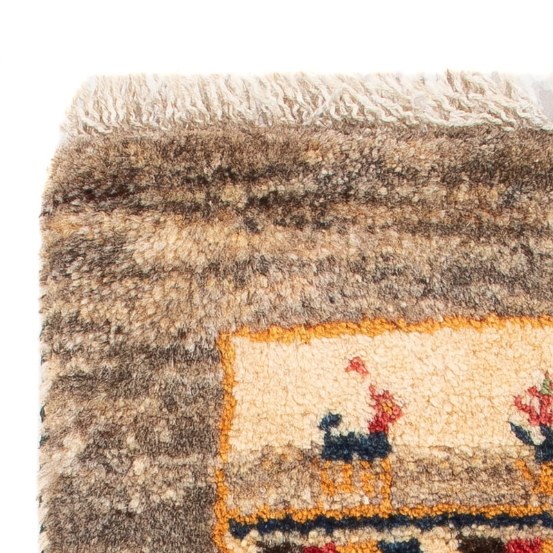 Gabbeh Persisch Teppich 40x60cm - Perserteppich Wollteppich - mehrfarbig