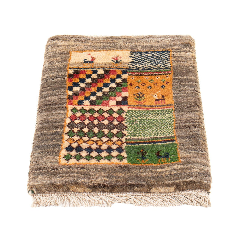 Gabbeh Persisch Teppich 40x60cm - Perserteppich Wollteppich - mehrfarbig
