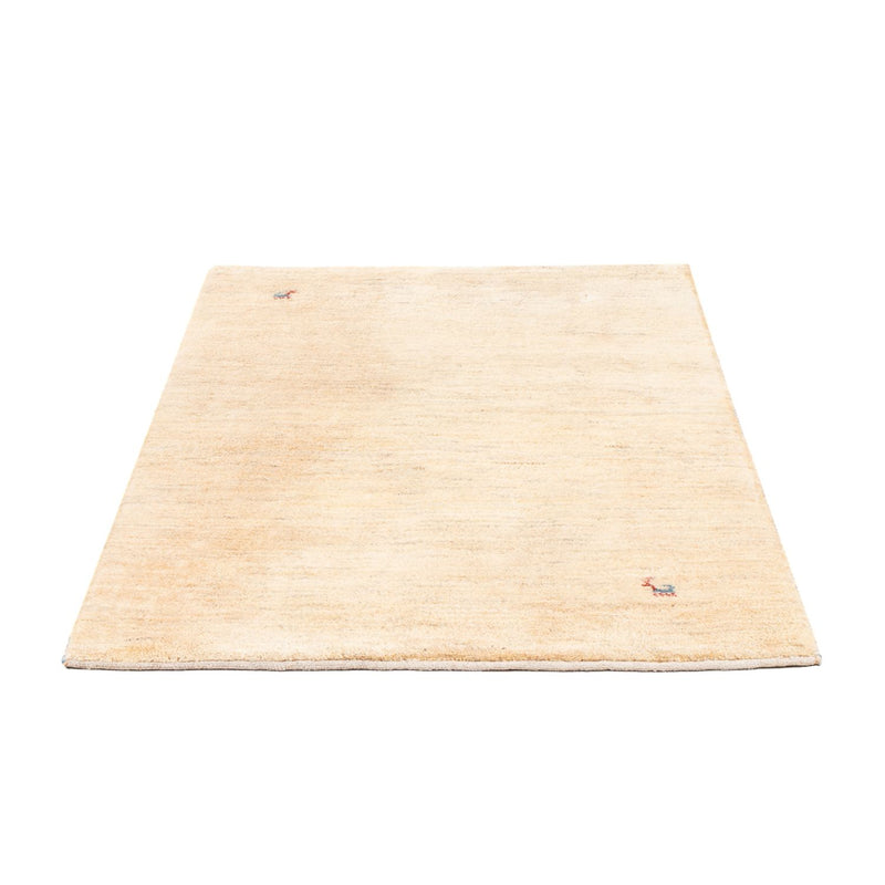 Gabbeh Persisch Teppich 98x152cm - Perserteppich Wollteppich - naturweiß