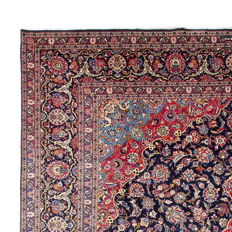 Keshan Teppich 298x410cm - Perserteppich - dunkelblau