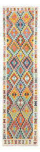 Kelim Maimene Teppich 80x281cm - mehrfarbig