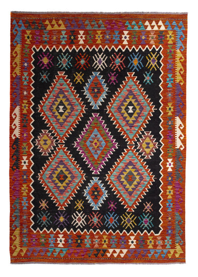 Kelim Maimene Teppich 178x244cm - mehrfarbig