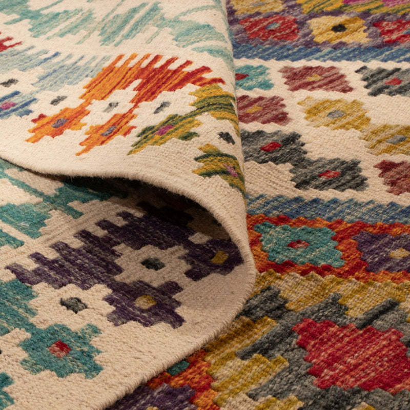 Kelim Maimene Teppich 203x207cm - mehrfarbig
