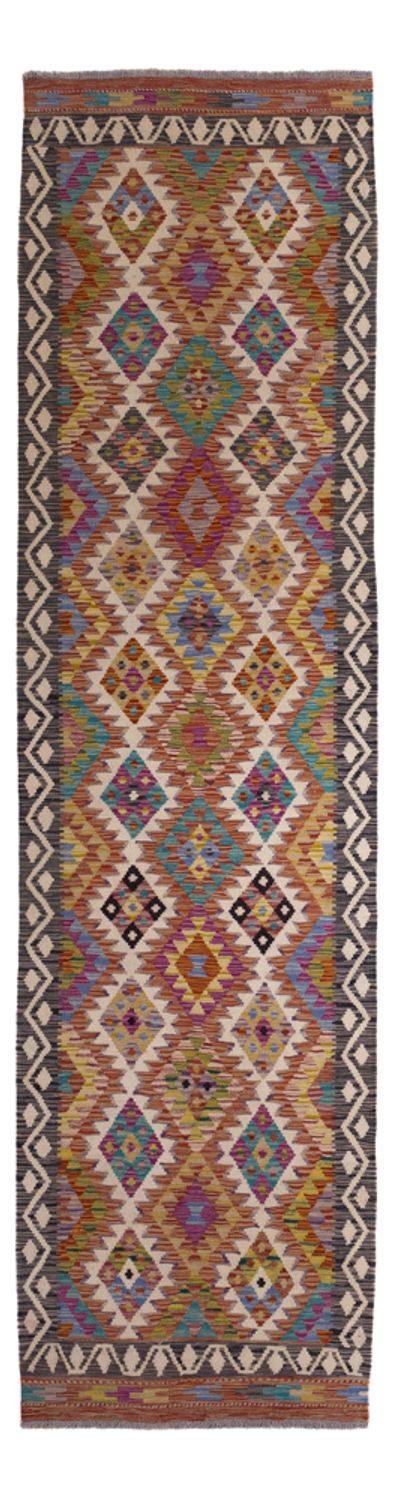 Kelim Maimene Teppich 85x295cm - mehrfarbig