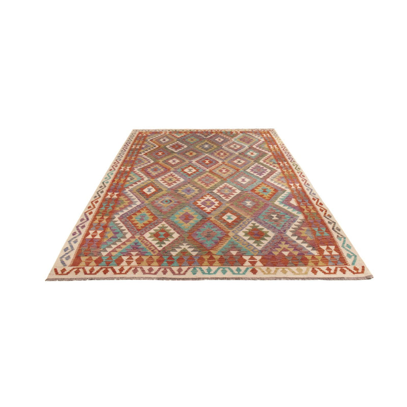 Kelim Maimene Teppich 200x299cm - mehrfarbig