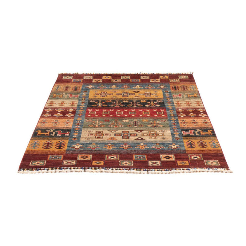 Gabbeh Teppich - Loribaft Perser - 105 x 143 cm - mehrfarbig