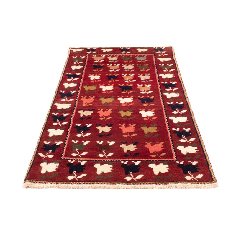 Ghashghai Teppich 83x190cm - Perserteppich - dunkelrot