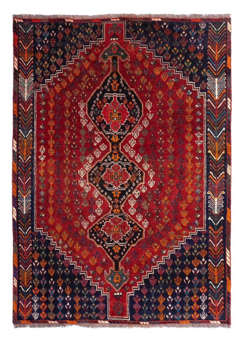 Ghashghai Teppich 155x211cm - Perserteppich - rot