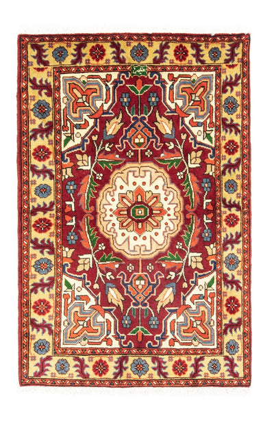 Heriz Teppich 99x145cm - Perserteppich - rot