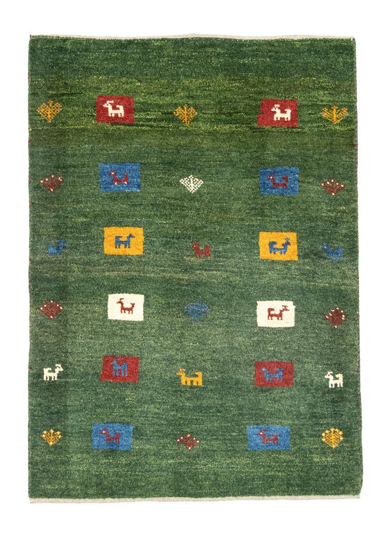 Gabbeh Persisch Teppich 92x128cm - Perserteppich Wollteppich