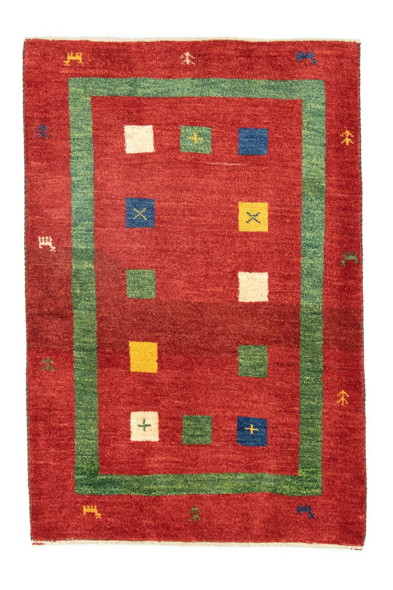 Gabbeh Teppich - Kaschkuli Perser 82 x 120 cm - orange