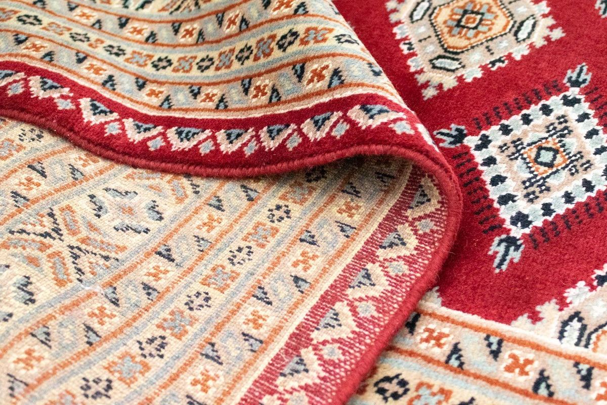 Pakistan Teppich 143x207cm - Orientteppich - rot