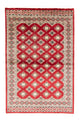 Pakistan Teppich 125x181cm - Orientteppich - rot