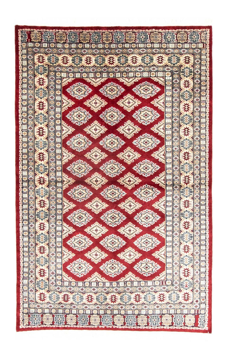 Pakistan Teppich 123x180cm - Orientteppich - rot