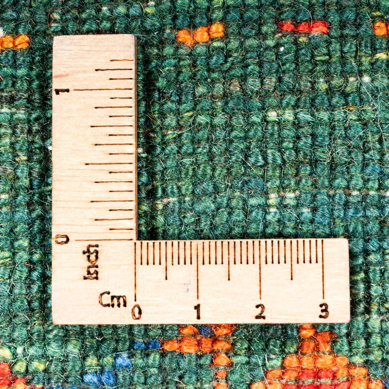 Loribaft Teppich Perser 97x148cm - Orientteppich - grün