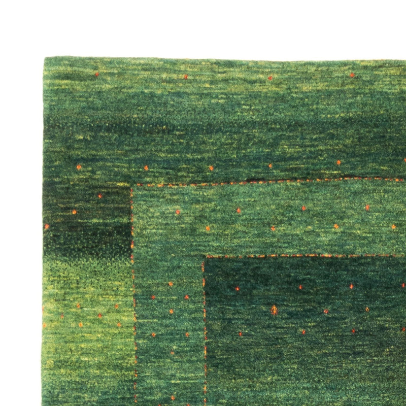 Gabbeh Teppich - Loribaft Perser - 162 x 241 cm - grün