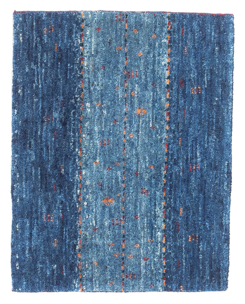 Loribaft Teppich Perser 50x63cm - Orientteppich - blau