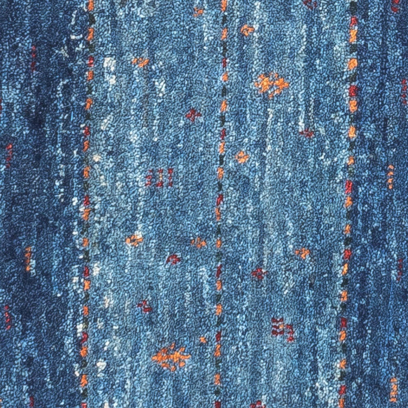 Loribaft Teppich Perser 50x63cm - Orientteppich - blau