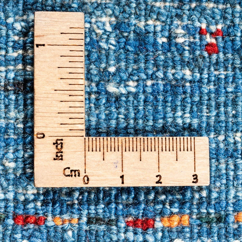 Loribaft Teppich Perser 50x63cm - Orientteppich - blau