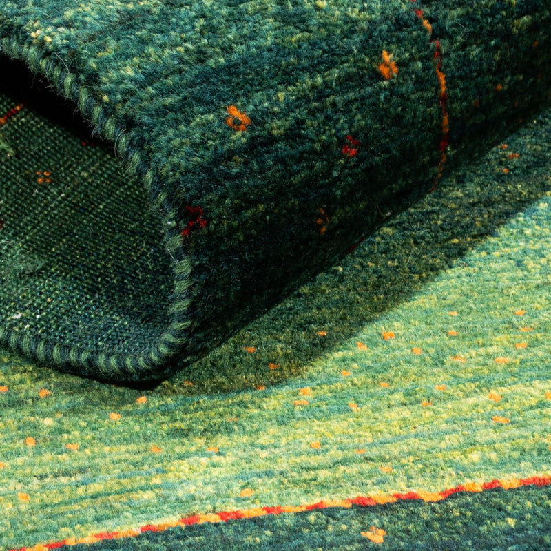 Loribaft Teppich Perser 88x126cm - Orientteppich - grün