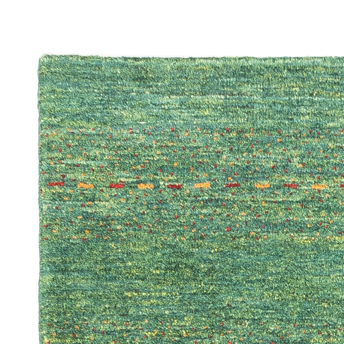 Loribaft Teppich Perser 70x140cm - Orientteppich - grün