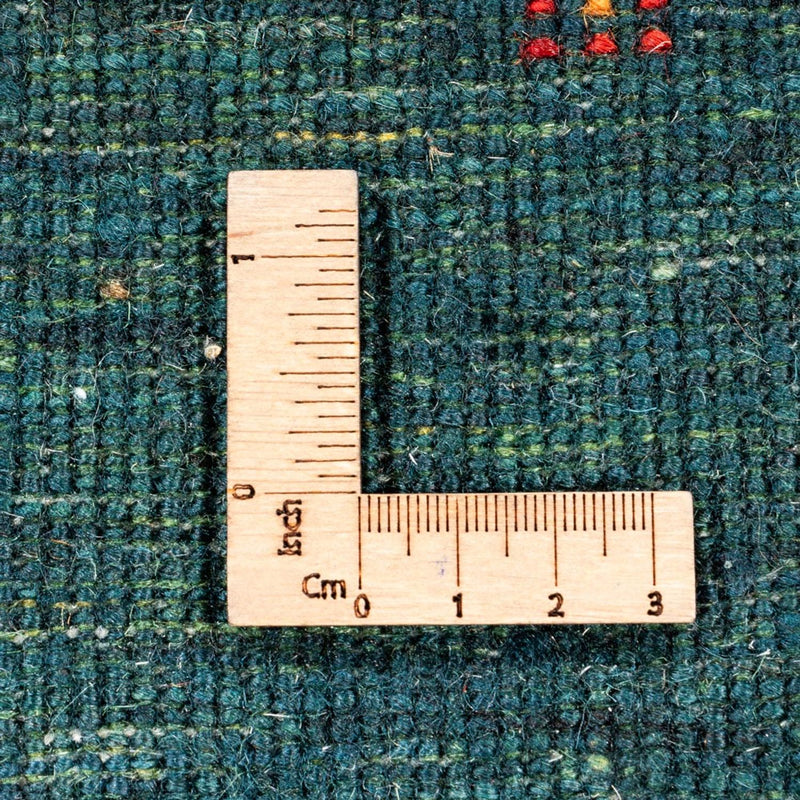 Loribaft Teppich Perser 84x144cm - Orientteppich - grün
