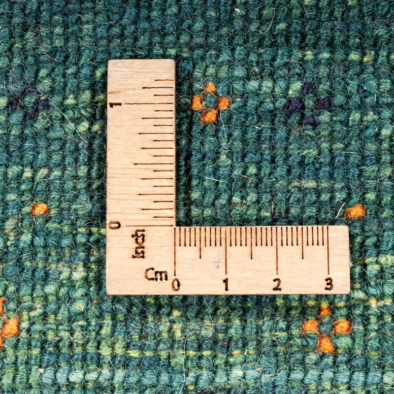 Loribaft Teppich Perser 87x124cm - Orientteppich - grün